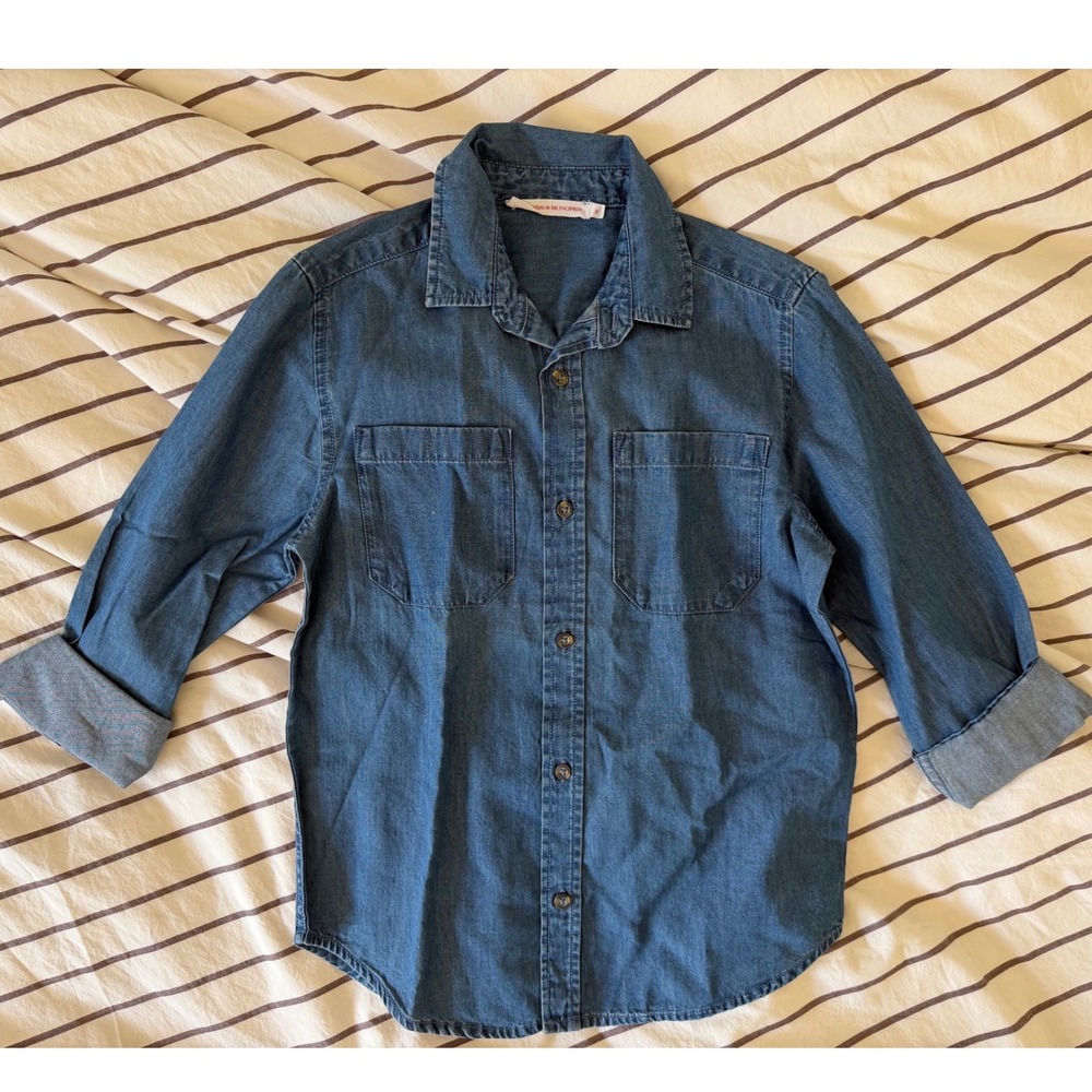 Denim button down shirt